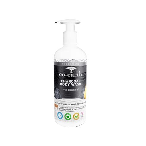 Buy Colorbar Co-Earth Charcoal Body Wash 300ml I Activated Charcoal I ...