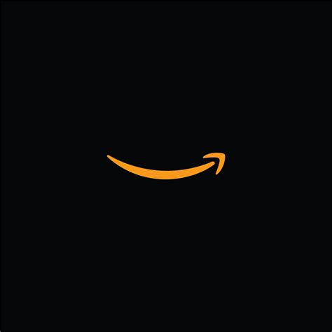 Free High-Quality Amazon Arrow Logo Black Background for Creative Design