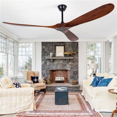 TFVV 72 inch Ceiling Fan Without Lights,3 Wood Blades,Ceiling Fans with ...