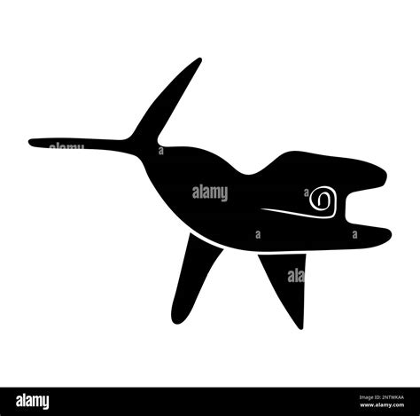 Geoglyph of the killer whale from Nazca, The Nazca Lines, Nazca Desert ...