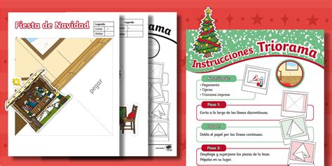 Triorama: Fiesta de Navidad - Twinkl Navidad (teacher made)