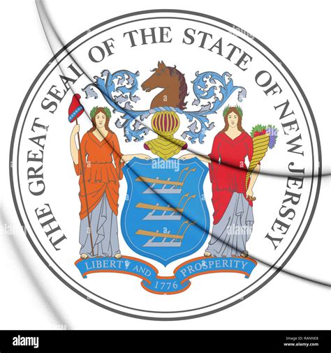 State seal new jersey hi-res stock photography and images - Alamy