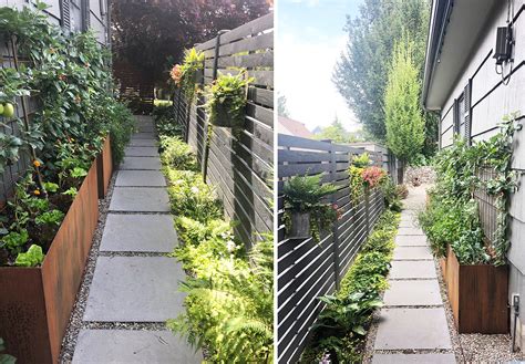 Narrow Side Yard Landscaping Ideas Narrow Blocky Side Yard Design