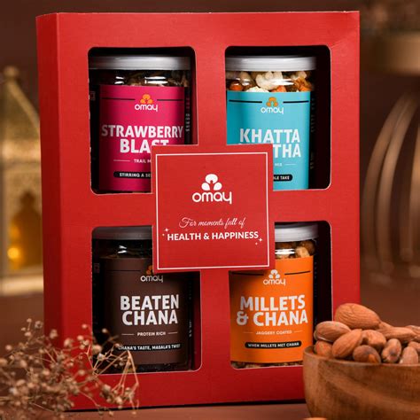 Omay Foods Supreme Treats Gift Box | Premium Gift Hamper | Healthy Gift ...