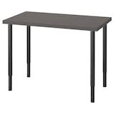 LINNMON / OLOV desk, dark grey/white, 100x60 cm (393/8x235/8") - IKEA
