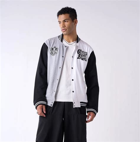 Colour blocked varsity jacket – I Z F