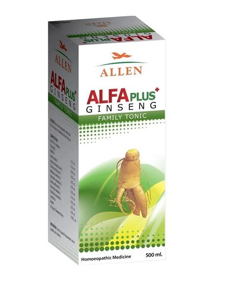 ALLEN Alfa Plus Ginseng Family Tonic 500ml : Amazon.in: Health ...