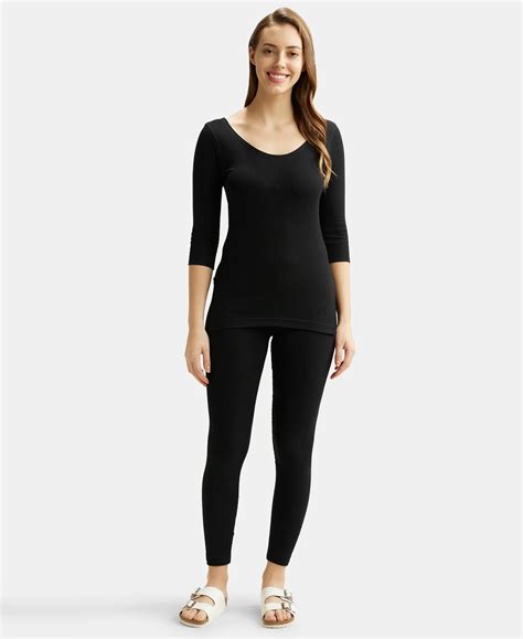 Buy Super Combed Cotton Rich Three Quarter Sleeve Thermal Top with ...