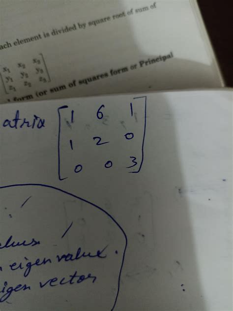 Diagonalize the matrix 161 120 003 - Brainly.in