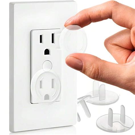 Transparent Socket Covers For Power Outlets Plastic Plugs For Power ...