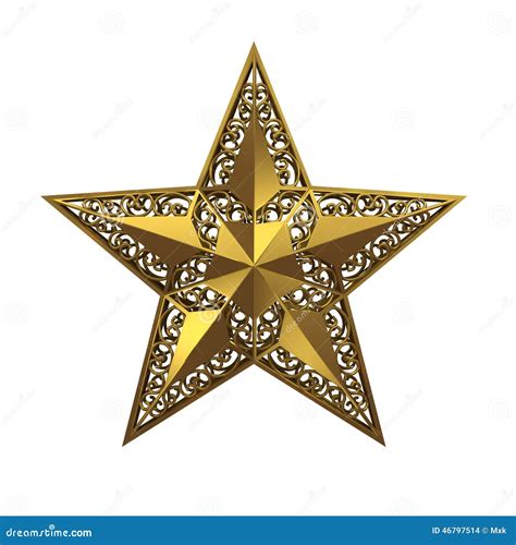 Five-pointed Star Stock Illustration - Image: 46797514