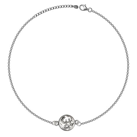 GIVA 925 Sterling Silver Sphere Om Rakhi Bracelet with Roli Chawal ...
