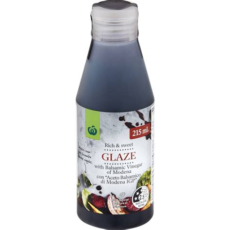 Woolworths Vinegar Balsamic Glaze 215ml | Woolworths