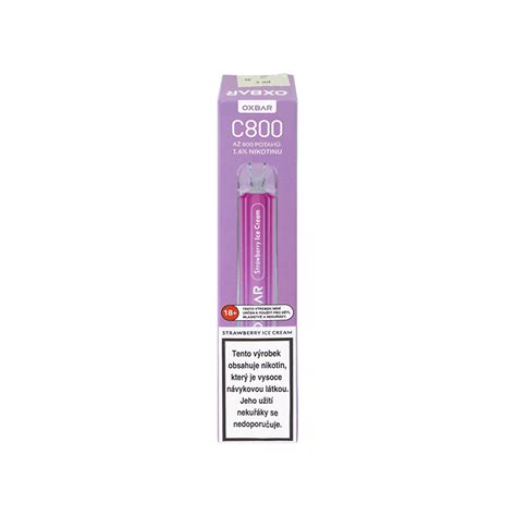 E-Zigarette OXBAR C800 Strawberry Ice Cream 16mg | ExcaliburCigars