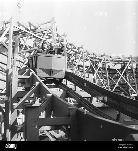 Old man roller coaster Black and White Stock Photos & Images - Alamy