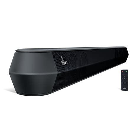 FINGERS Octane-65 Sound Bar Side Corner View with Remote Control