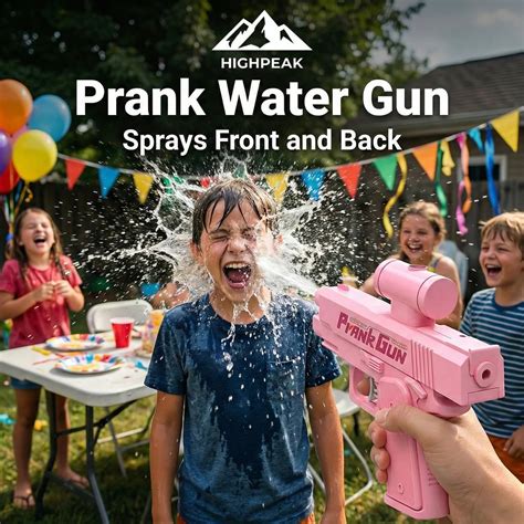 HighPeak Prank Water Gun Two Way Squirt Gun Summer Toy