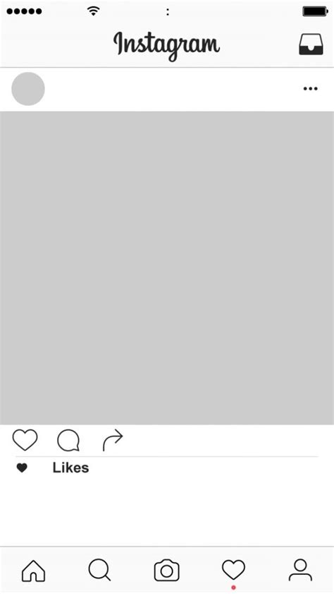 Blank Instagram Template - Printable Word Searches