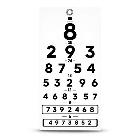 BOS Medicare Surgical Medical Eye Examination Sheet | Vision Test Chart ...