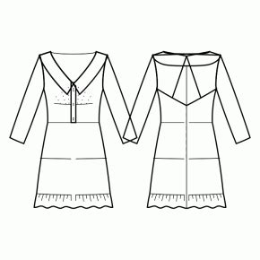 Dress #4190173 - Made to Measure Sewing Pattern by Sewist CAD Online ...