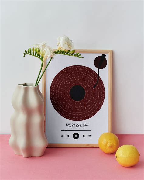 Phoebe Bridgers 'savior Complex' Lyrics Poster, Punisher Album Art - Etsy