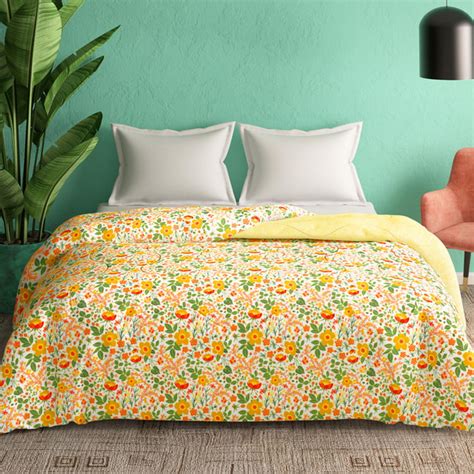 Buy PORTICO Marvella Printed Cotton Double Comforter - 220x240cm from ...