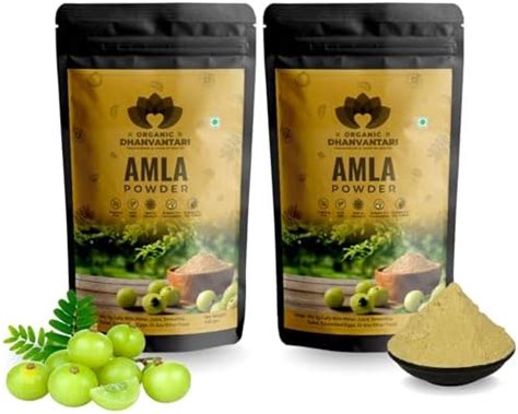 Organic Dhanvantari Amla Powder 200g | 100% Pure Indian Gooseberry ...