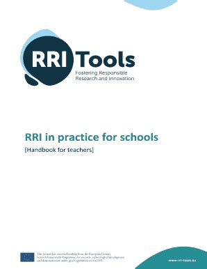 Fillable Online RRI in practice for schools Fax Email Print - pdfFiller