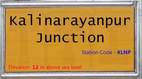 KLNP / Kalinarayanpur Junction Railway Station | Train Arrival ...
