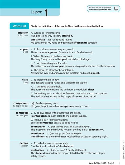 Cracking the Code: Wordly Wise 3000 Book 10 Lesson 1 Answers Revealed