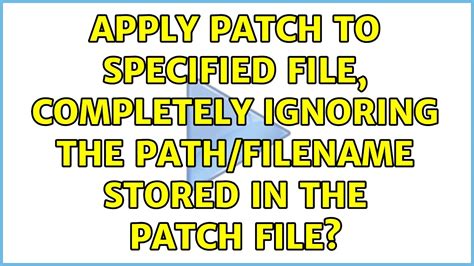 Apply Patch File 的图像结果