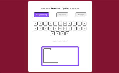 Hangman Game Using HTML and JavaScript 的图像结果