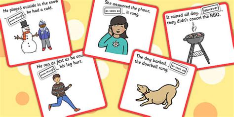 Finish The Sentence However As soon as Even though