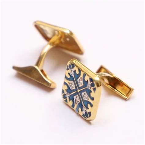 Blue Designer Silver Cufflinks at ₹ 3999/pair in Jaipur | ID: 27023858088