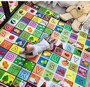 Double Sided Water Proof Baby Play Mat, Play Mats for Kids Large Size ...