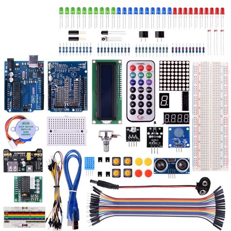 Complete Starter Kit for Arduino UNO R3 Mega 2560 Robot Nano Breadboard ...