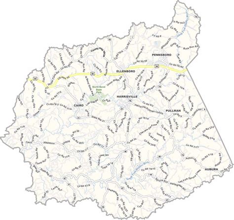 Ritchie County Map, West Virginia - US County Maps
