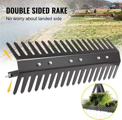 Buy VEVOR Pond Rake, 16 inch Aquatic Weed Rake, Double Sided Lake Weed ...