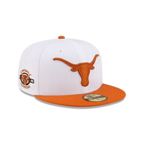 Texas Longhorns White 59FIFTY Fitted Hat – New Era Cap