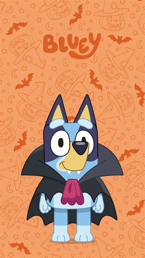 Download Bluey Halloween Costume Cartoon Wallpaper | Wallpapers.com