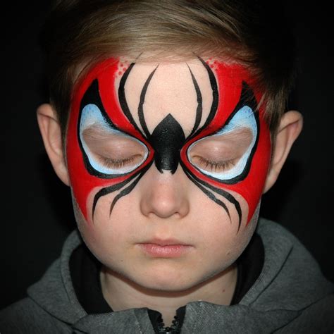 Rezultat imagine pentru Spider-Man Face Paint Tutorial