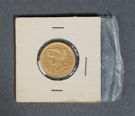 Lot - U.S. 1881 Liberty Head Five-Dollar Gold Coin