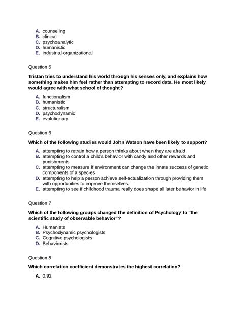 SOLUTION: Ap psychology unit 1 scientific foundations of psychology ...