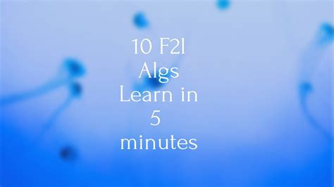 All F2L Algorithms 的图像结果