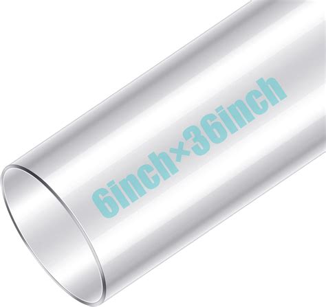 Amazon.com: 6 Inch Diameter Clear PVC Schedule 40 Pipe [Pipe ID 6.031 ...