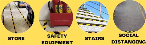 LADWA Premium Waterproof Self Adhesive Durable Hazard Floor Marking ...