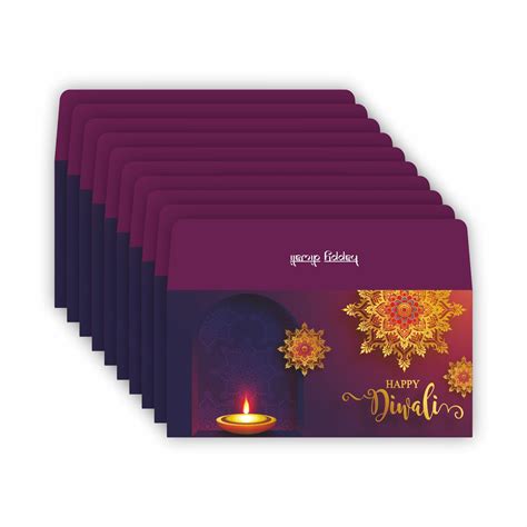 Anne Print Solutions® Pack Of 12 Happy Diwali Envelopes Shagun Lifafa ...