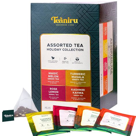 Amazon.com : Teaniru, Assorted Tea Sampler | Naturally Flavored Teas ...