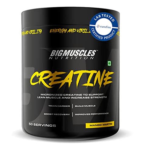 Bigmuscles Nutrition Creatine Powder [50 Servings, Mango Martini ...