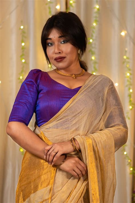 V-neck Blouse | Elbow Sleeve Blouse | I Love Sarees - I Love Sarees